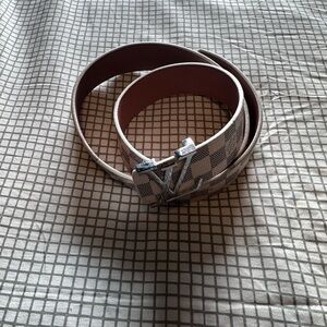 Louis Vuitton Belt - Silver and Brown